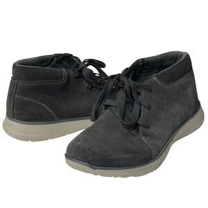 Eddie Bauer Men’s 8 Gray Suede Ankle Boots Lace Up Comfort Walking